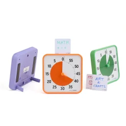 Ajastin TIME TIMER 3 kpl, medium, magneettinen, oranssi/vihreä/violetti