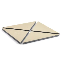 Akustiikkapaneeli PATTERN 600x600x40 mm, 4 kpl/pk, keltainen