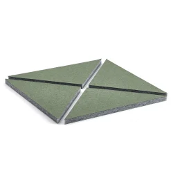 Akustiikkapaneeli PATTERN 600x600x40 mm, 4 kpl/pk, vihreä