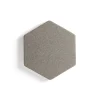 Akustiikkapaneeli seinään POLY Hexagon, 600x600x56 mm, beige
