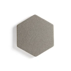 Akustiikkapaneeli seinään POLY Hexagon, 600x600x56 mm, beige