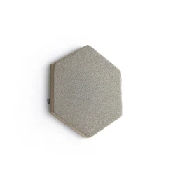 Akustiikkapaneeli seinään POLY Hexagon, 600x600x56 mm, beige