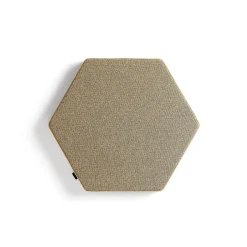 Akustiikkapaneeli seinään POLY Hexagon, 600x600x56 mm, keltainen