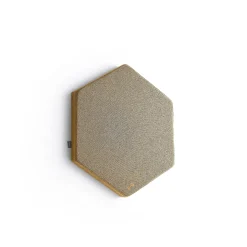 Akustiikkapaneeli seinään POLY Hexagon, 600x600x56 mm, keltainen