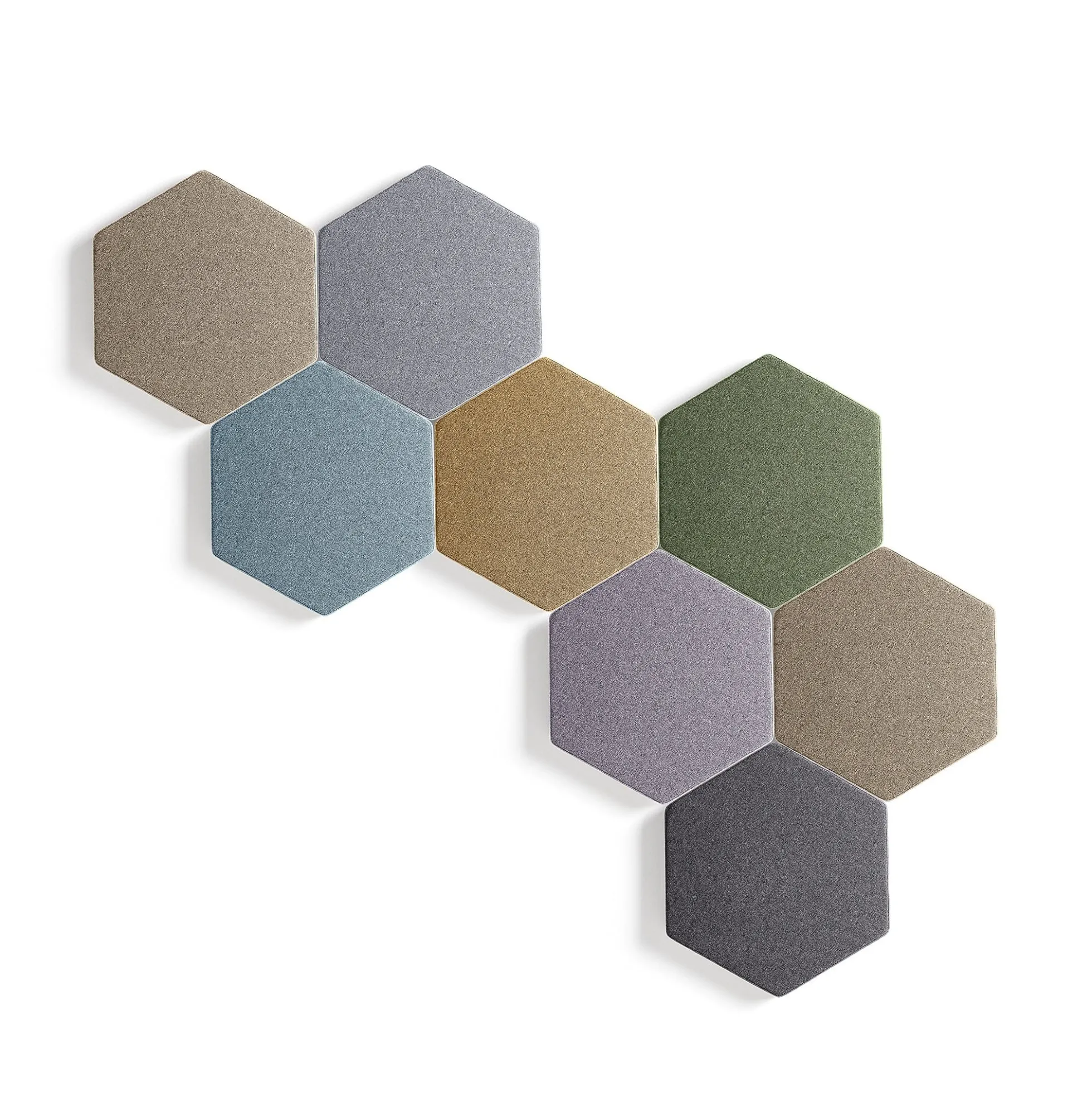 Akustiikkapaneeli seinään POLY Hexagon, 600x600x56 mm, ruskea