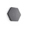 Akustiikkapaneeli seinään POLY Hexagon, 600x600x56 mm, tummanharmaa