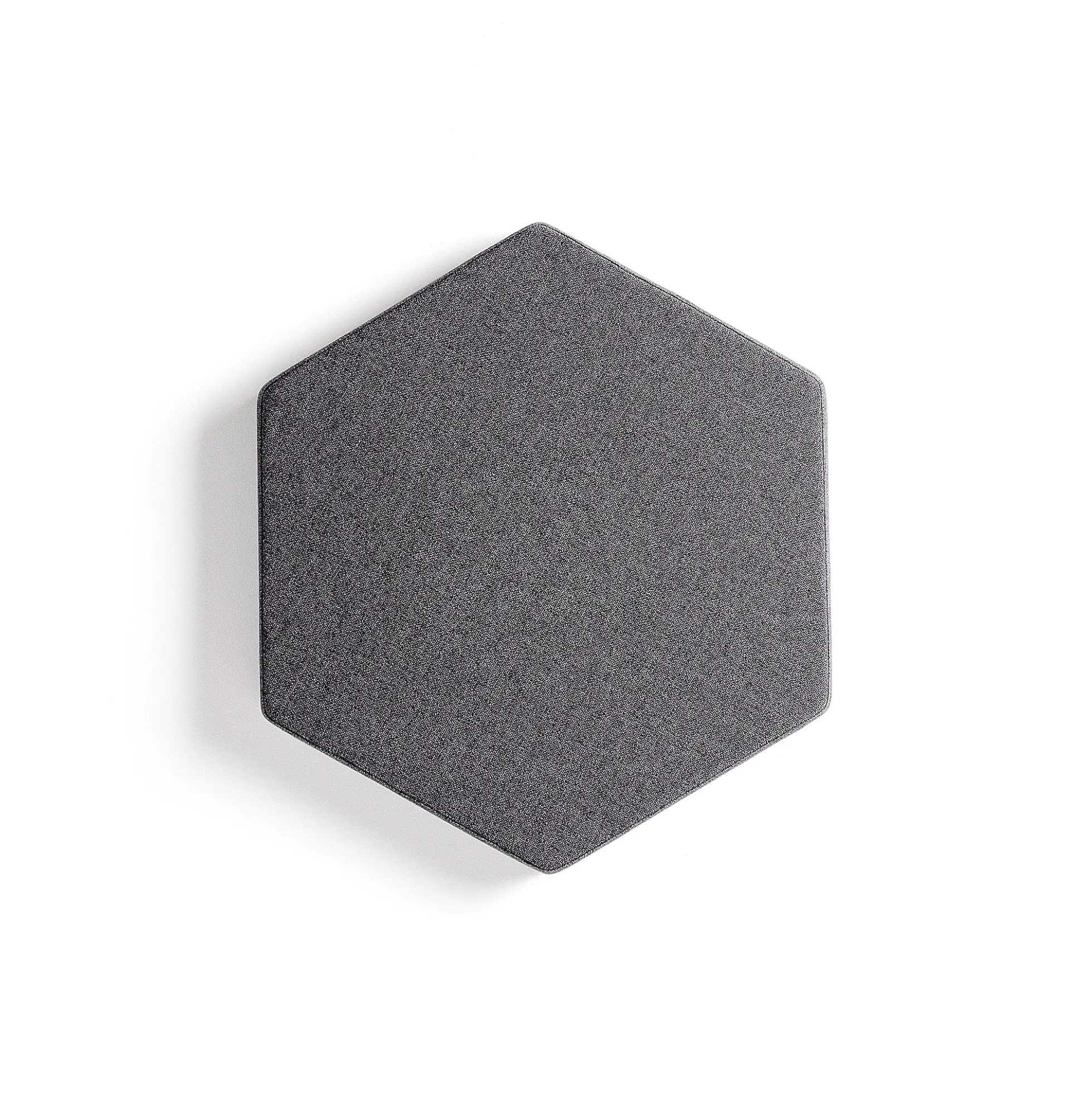 Akustiikkapaneeli seinään POLY Hexagon, 600x600x56 mm, tummanharmaa