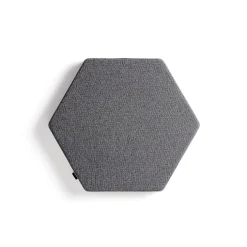 Akustiikkapaneeli seinään POLY Hexagon, 600x600x56 mm, tummanharmaa