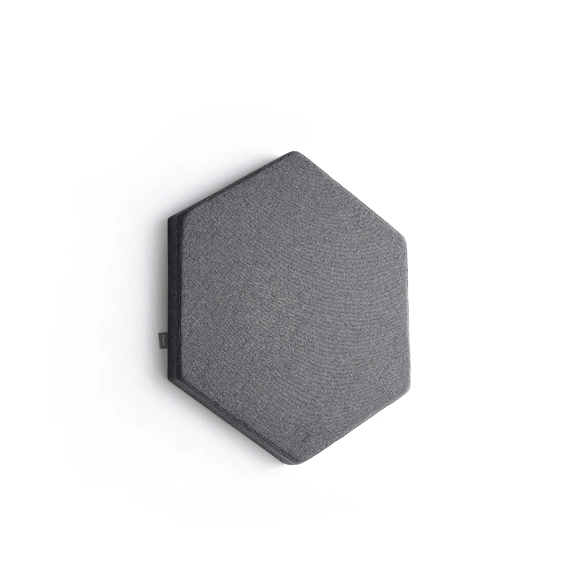 Akustiikkapaneeli seinään POLY Hexagon, 600x600x56 mm, tummanharmaa