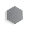 Akustiikkapaneeli seinään POLY Hexagon, 600x600x56 mm, vaaleanharmaa