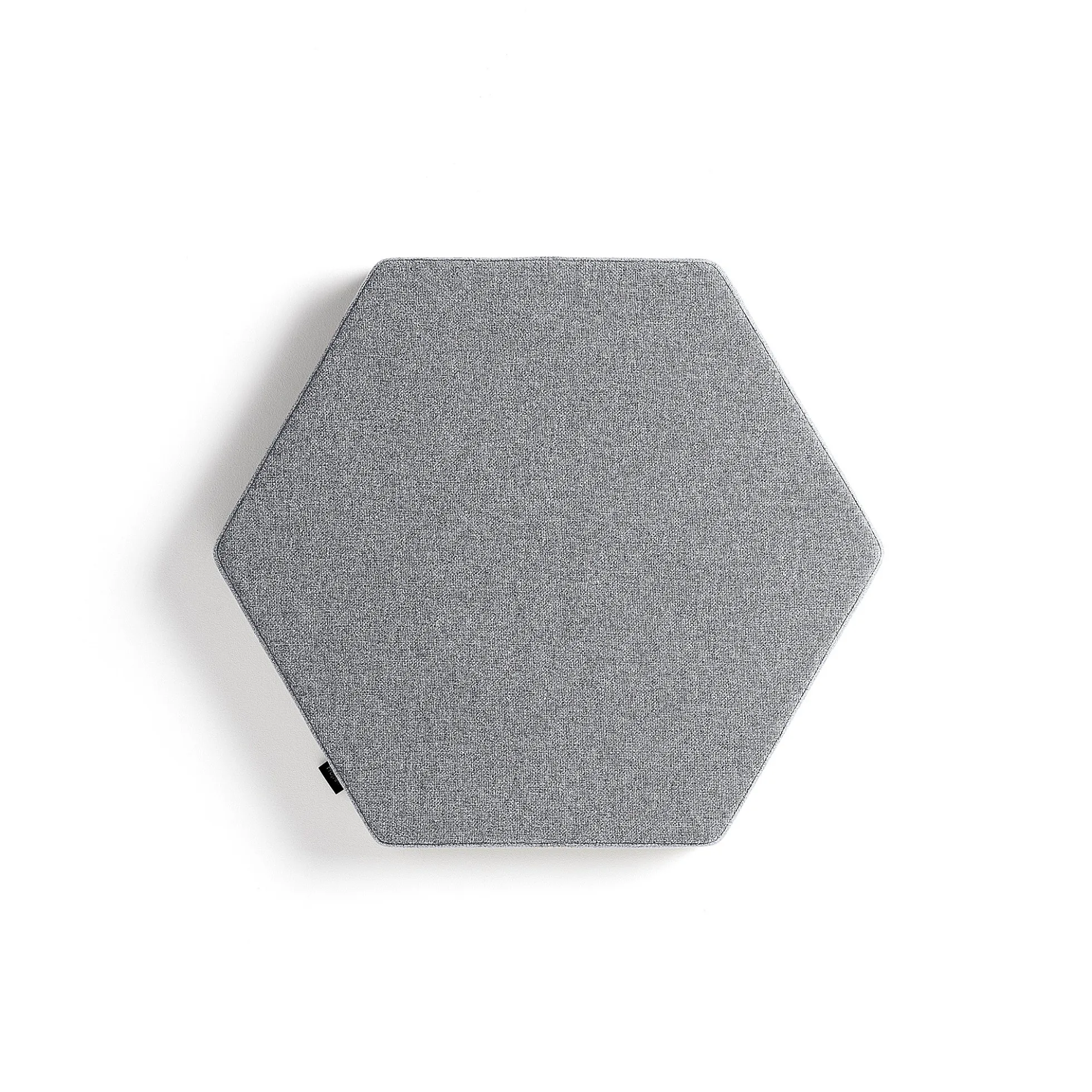 Akustiikkapaneeli seinään POLY Hexagon, 600x600x56 mm, vaaleanharmaa
