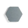 Akustiikkapaneeli seinään POLY Hexagon, 600x600x56 mm, vaaleansininen