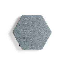 Akustiikkapaneeli seinään POLY Hexagon, 600x600x56 mm, vaaleansininen