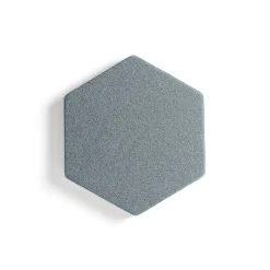 Akustiikkapaneeli seinään POLY Hexagon, 600x600x56 mm, vaaleansininen