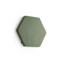 Akustiikkapaneeli seinään POLY Hexagon, 600x600x56 mm, vihreä