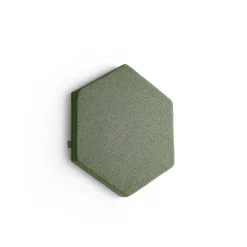 Akustiikkapaneeli seinään POLY Hexagon, 600x600x56 mm, vihreä