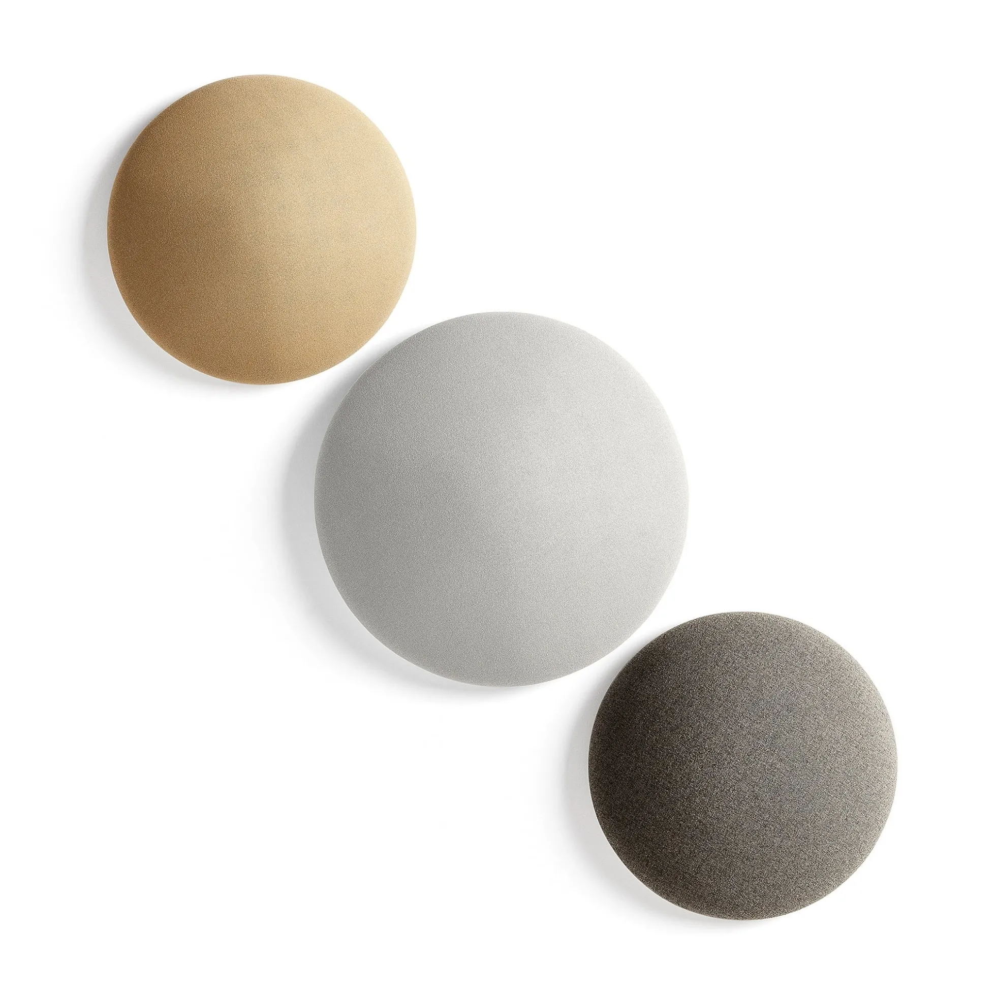 Akustiikkapaneeli seinään POLY Kaareva ympyrä, Ø705x170 mm, vaaleansininen