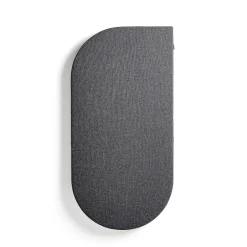 Akustiikkapaneeli seinään POLY Kyynel, 600x1200x56 mm, tummanharmaa