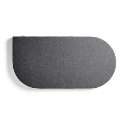 Akustiikkapaneeli seinään POLY Kyynel, 600x1200x56 mm, tummanharmaa