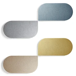 Akustiikkapaneeli seinään POLY Kyynel, 600x1200x56 mm, tummanharmaa