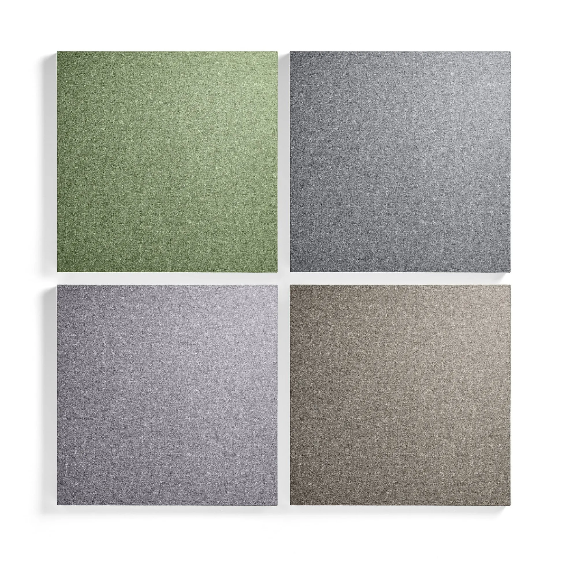 Akustiikkapaneeli seinään POLY Neliö, 600x600x56 mm, tummanharmaa