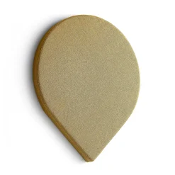 Akustiikkapaneeli seinään POLY Pisara, 965x800x56 mm, keltainen