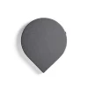 Akustiikkapaneeli seinään POLY Pisara, 725x600x56 mm, tummanharmaa