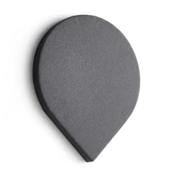 Akustiikkapaneeli seinään POLY Pisara, 965x800x56 mm, tummanharmaa
