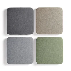 Akustiikkapaneeli seinään POLY Pyöristetyt kulmat, 600x600x56 mm, keltainen