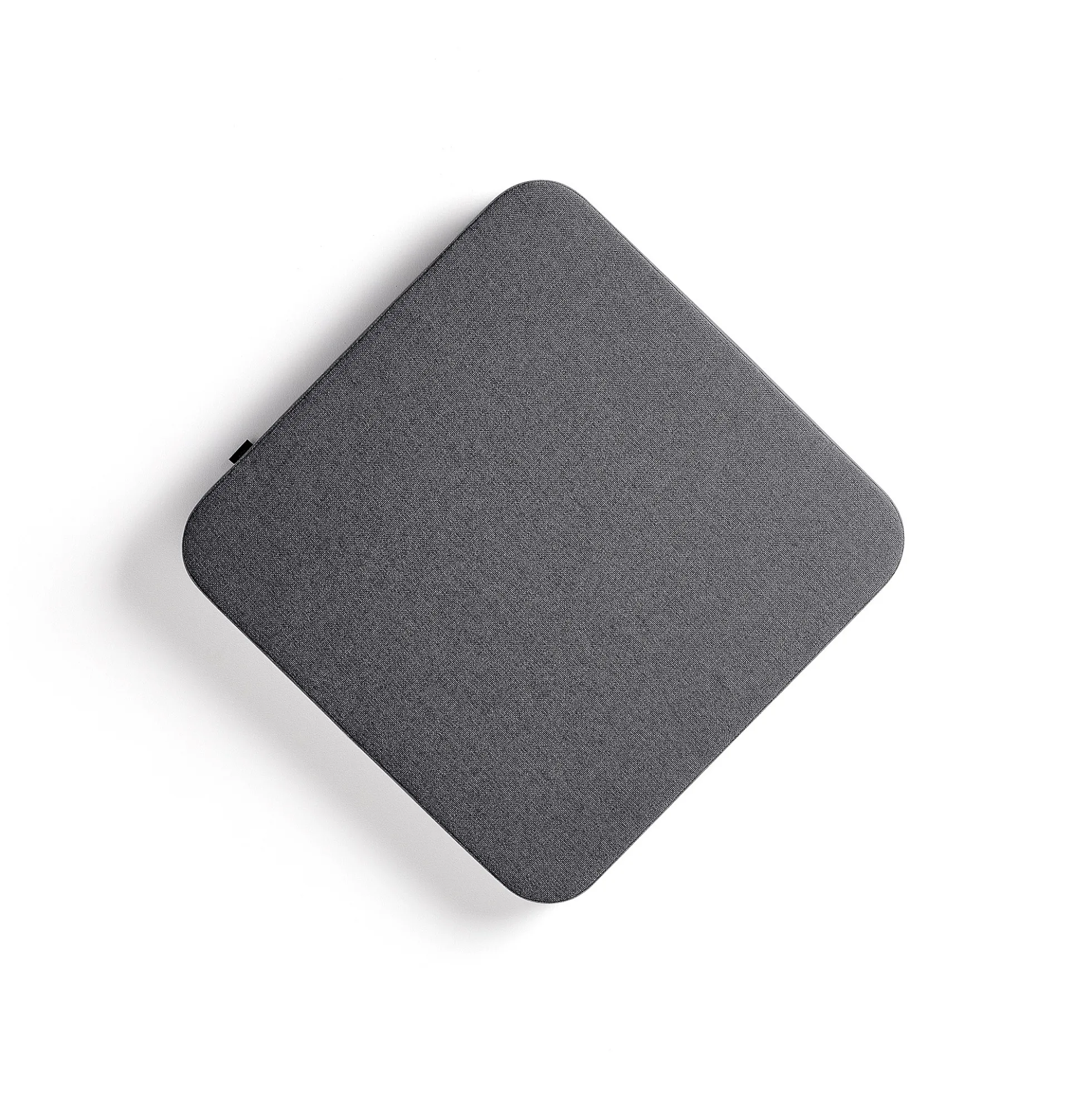 Akustiikkapaneeli seinään POLY Pyöristetyt kulmat, 600x600x56 mm, tummanharmaa