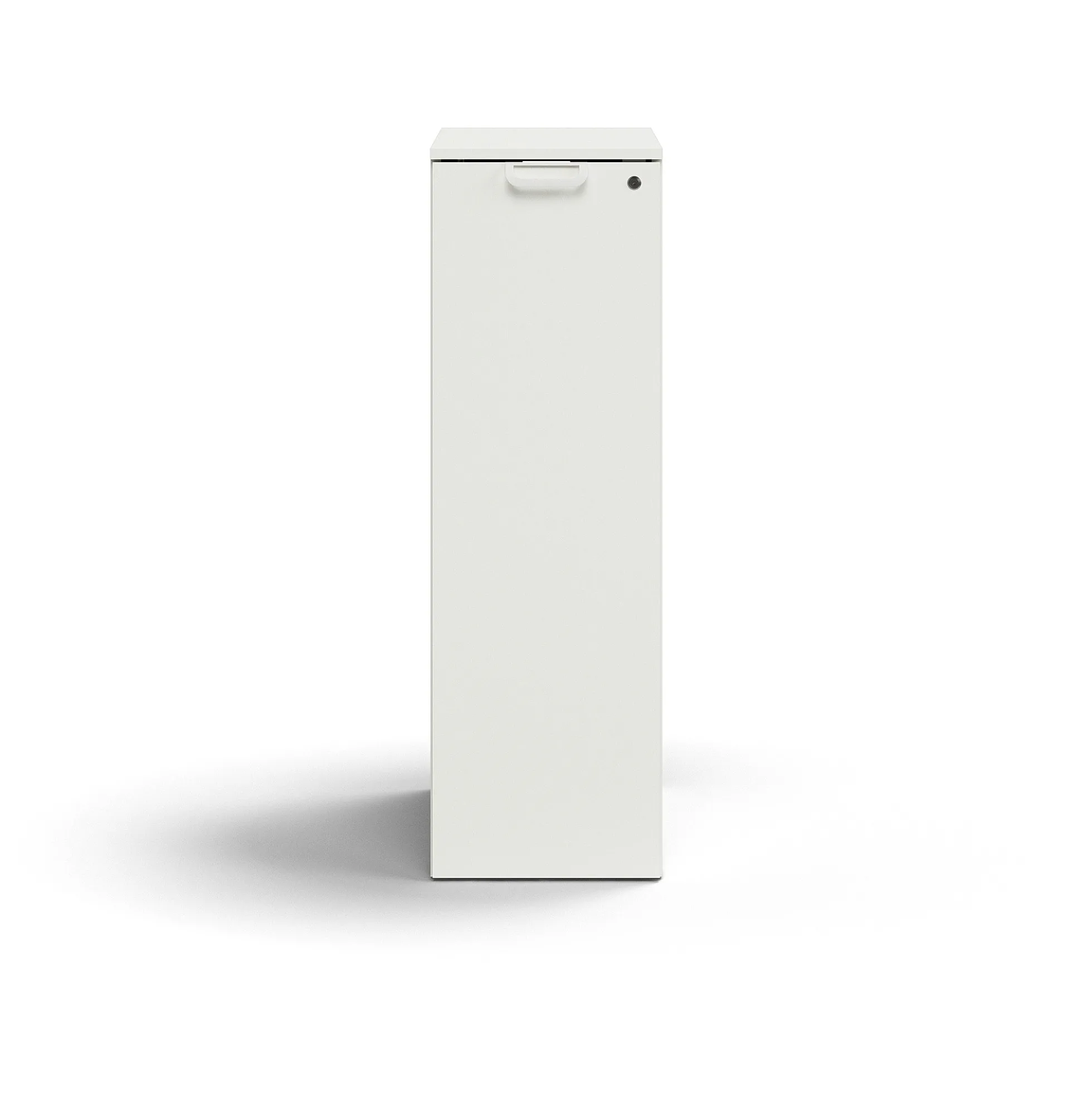 Apteekkarinkaappi QBUS Lukollinen, vasenkätinen, kahva, 1250x400x800 mm, valkoinen