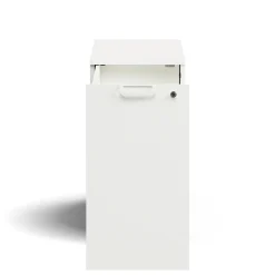 Apteekkarinkaappi QBUS Lukollinen, vasenkätinen, kahva, 740x400x800 mm, valkoinen