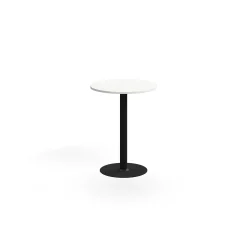 Baaripöytä ALVA Ø700x900 mm, korkeapainelaminaatti, musta/valkoinen