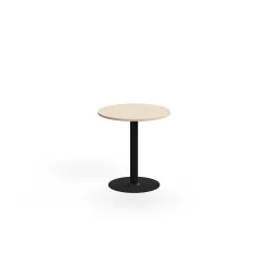 Baaripöytä ALVA Ø700x720 mm, lattiaan kiinnitettävä, korkeapainelaminaatti, musta/koivu