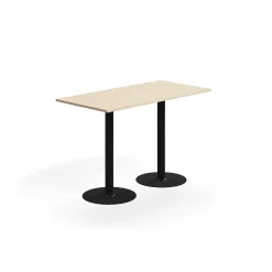 Baaripöytä ALVA 1400x700x900 mm, korkeapainelaminaatti, musta/koivu