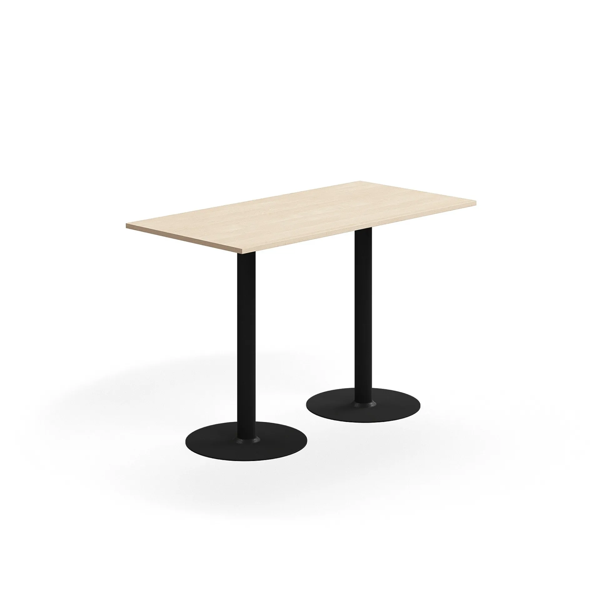 Baaripöytä ALVA 1400x700x900 mm, korkeapainelaminaatti, musta/koivu