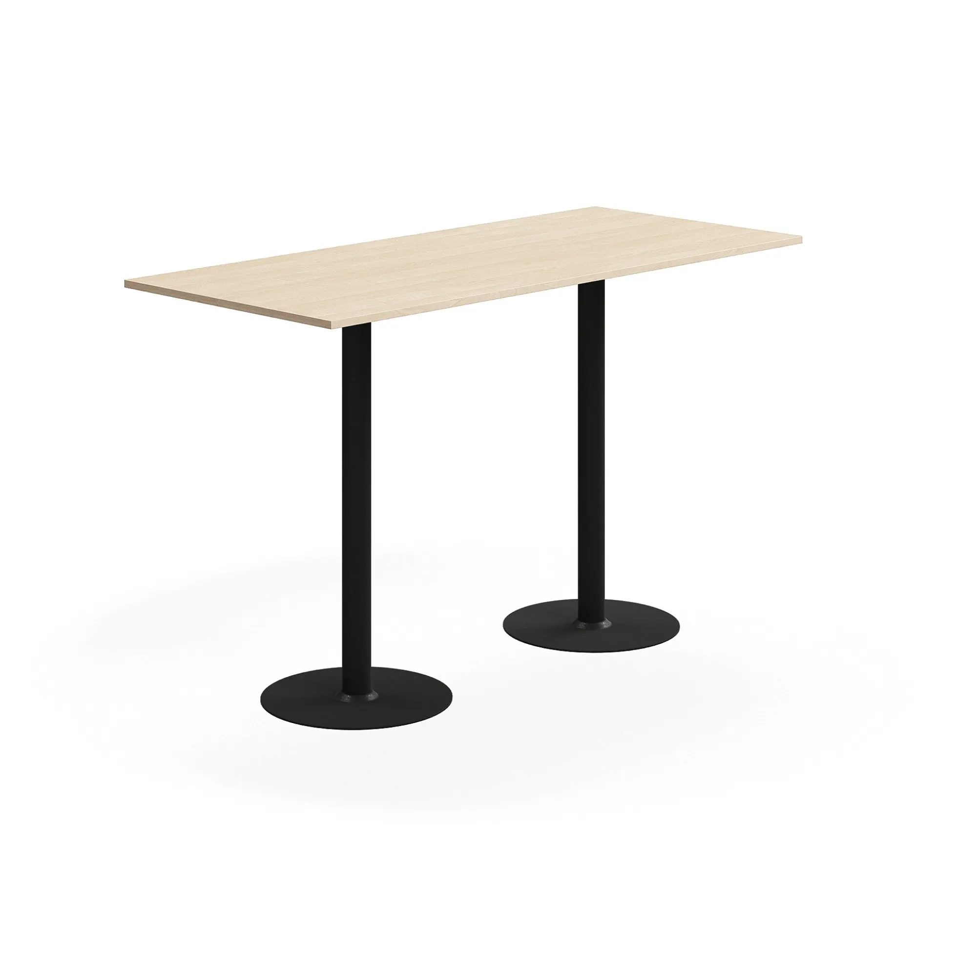 Baaripöytä ALVA 1800x800x1100 mm, korkeapainelaminaatti, musta/koivu