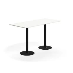Baaripöytä ALVA 1800x800x1000 mm, korkeapainelaminaatti, musta/valkoinen
