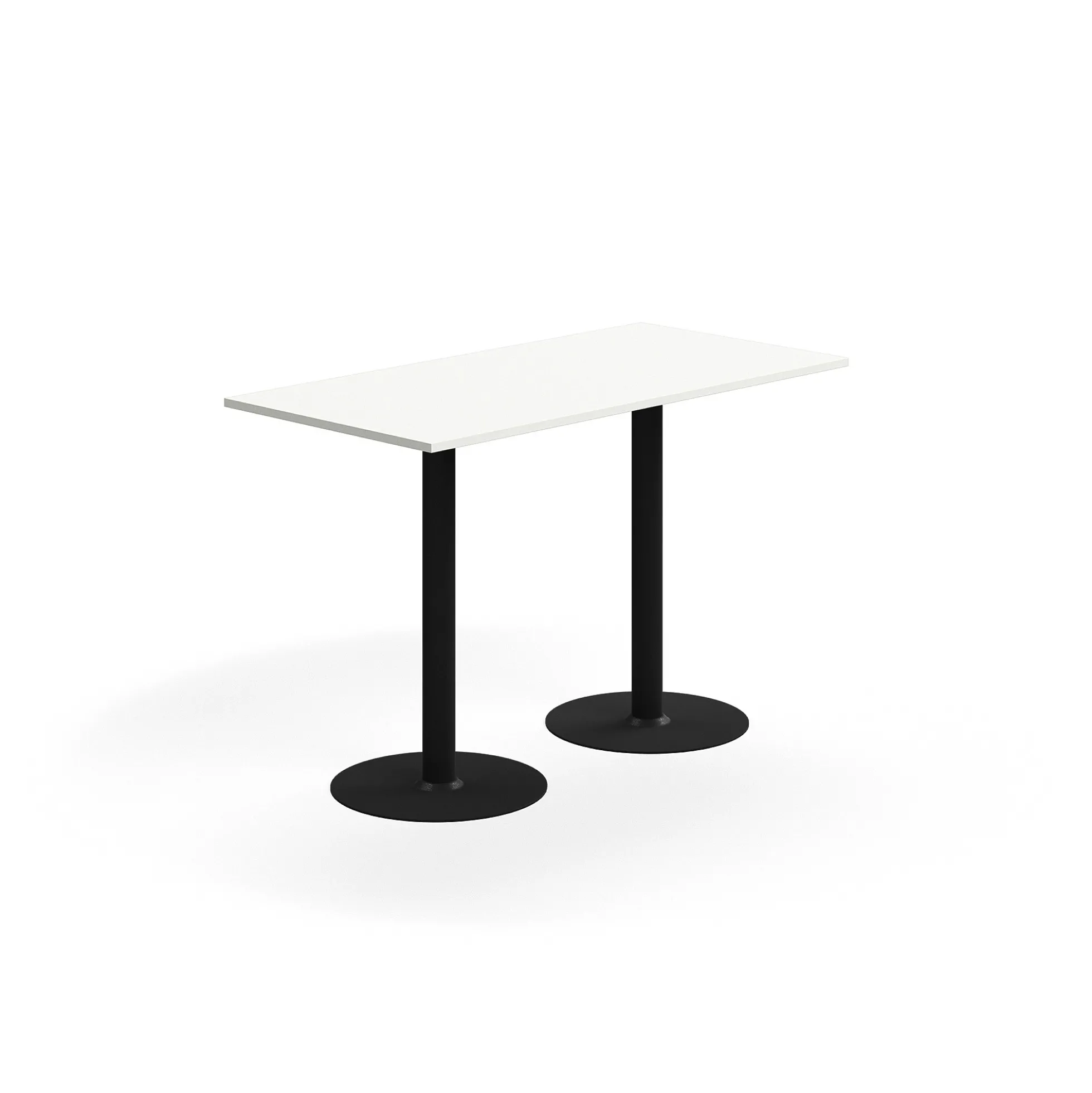 Baaripöytä ALVA 1400x700x900 mm, korkeapainelaminaatti, musta/valkoinen