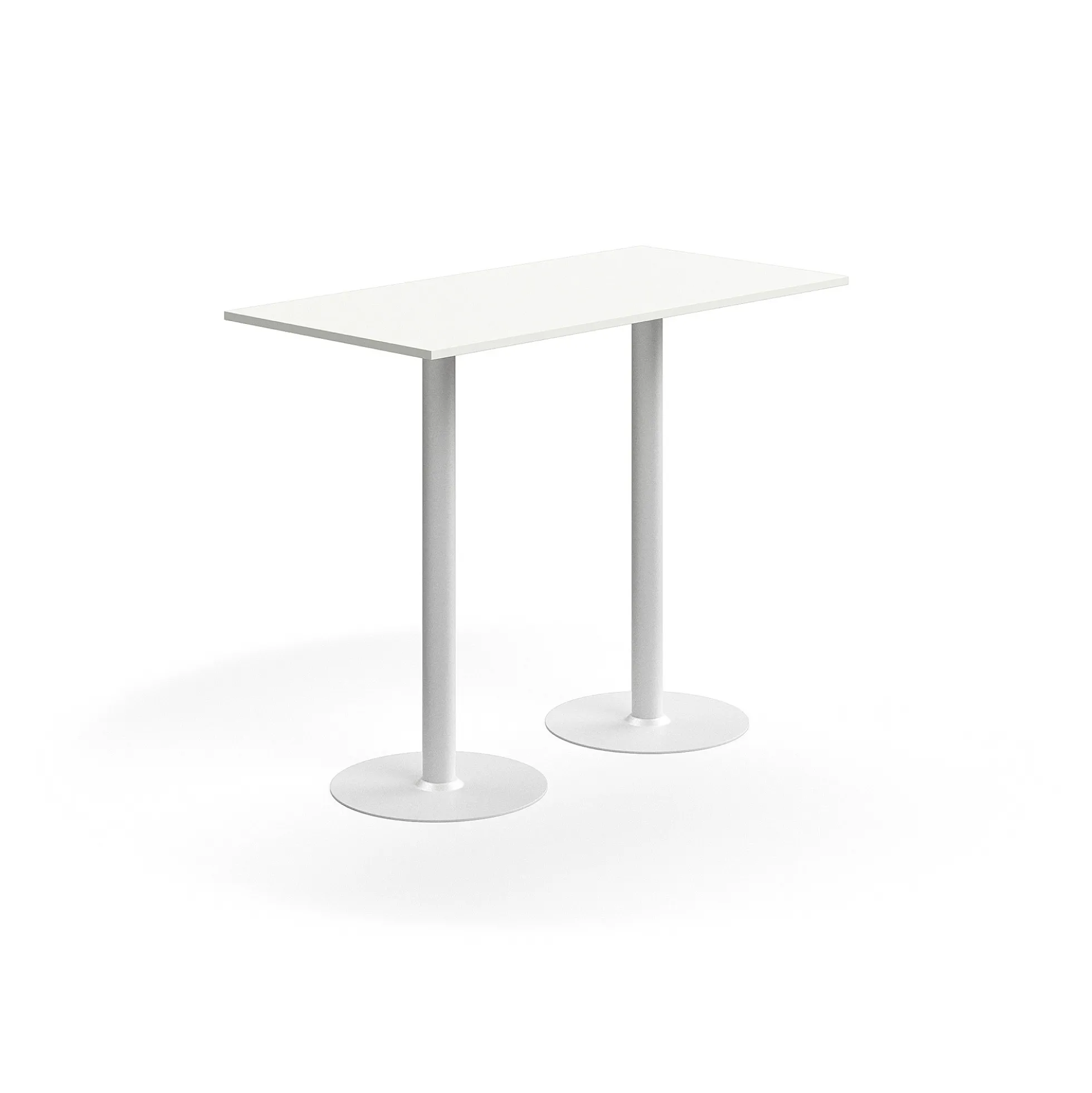 Baaripöytä ALVA 1400x700x1000 mm, korkeapainelaminaatti, valkoinen