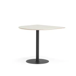 Baaripöytä METRIC Puoliovaali, 1000x1000x900 mm, musta/saarni