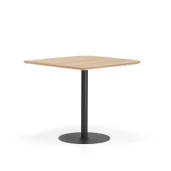 Baaripöytä METRIC Pyöristetyt kulmat, 1000x1000x900 mm, musta/tammi