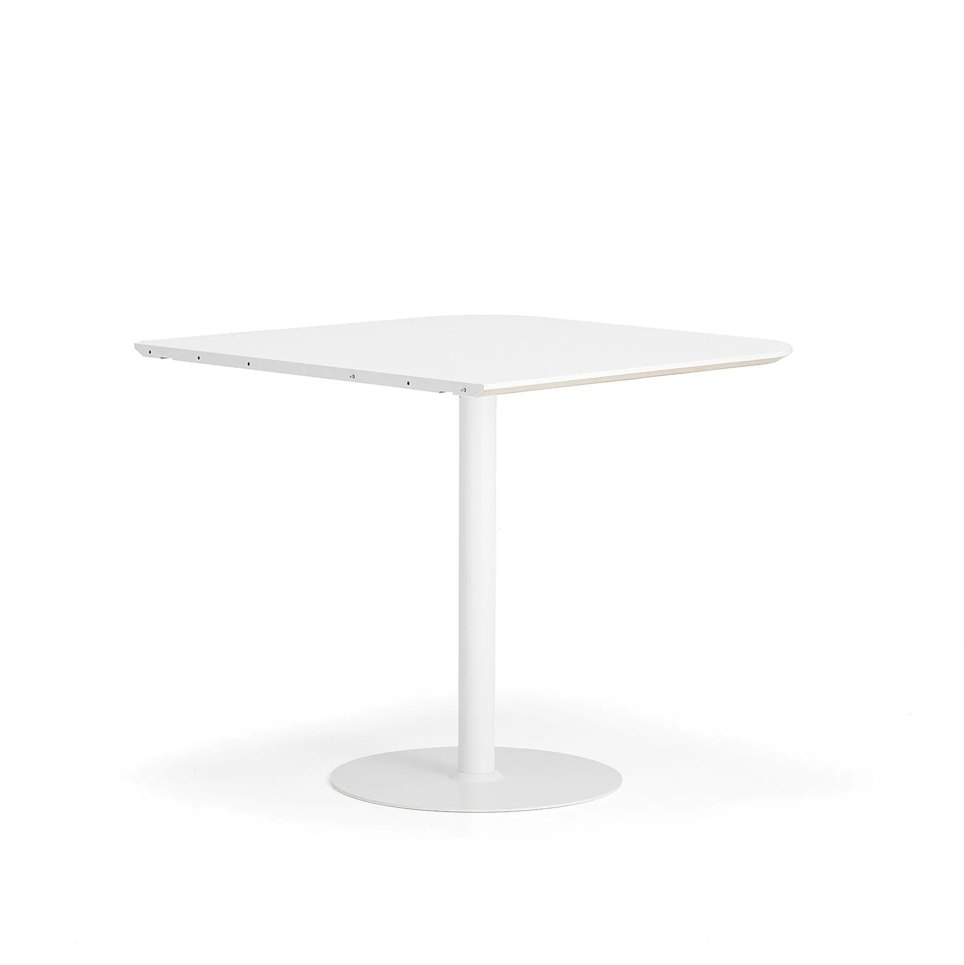 Baaripöytä METRIC Pyöristetyt kulmat, 1000x1000x900 mm, valkoinen