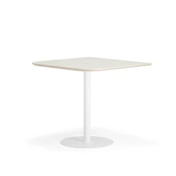 Baaripöytä METRIC Pyöristetyt kulmat, 1000x1000x900 mm, valkoinen/saarni