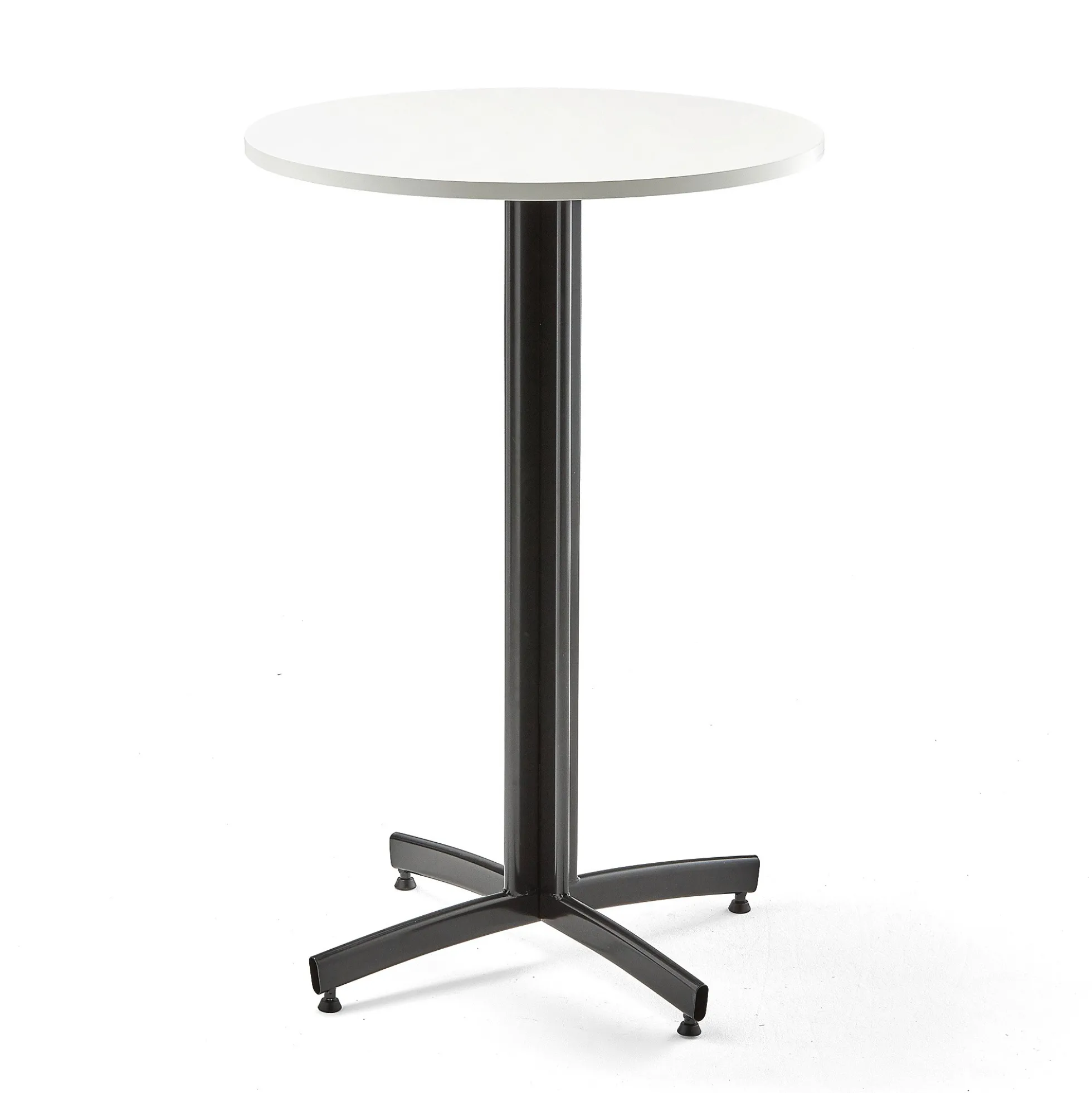 Baaripöytä SANNA Ø700x1050 mm, musta/valkoinen