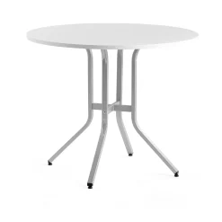 Baaripöytä VARIOUS Ø1100x900 mm, hopeanharmaa, valkoinen