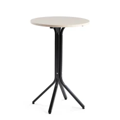 Baaripöytä VARIOUS Ø700x1050 mm, musta, koivu