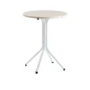 Baaripöytä VARIOUS Ø700x900 mm, valkoinen, koivu