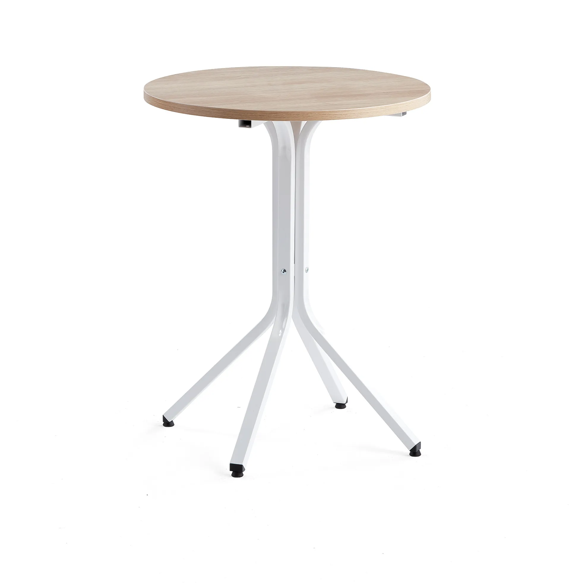 Baaripöytä VARIOUS Ø700x900 mm, valkoinen, tammi