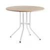 Baaripöytä VARIOUS Ø1100x900 mm, valkoinen, tammi